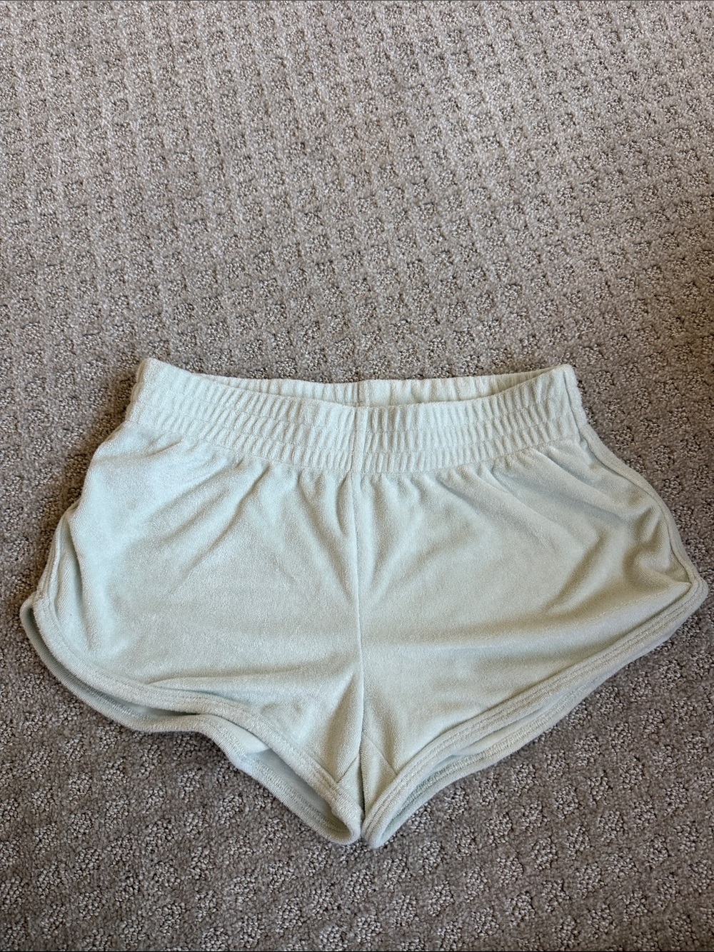 TNA Women's Terry Athletic Shorts - Light Beige